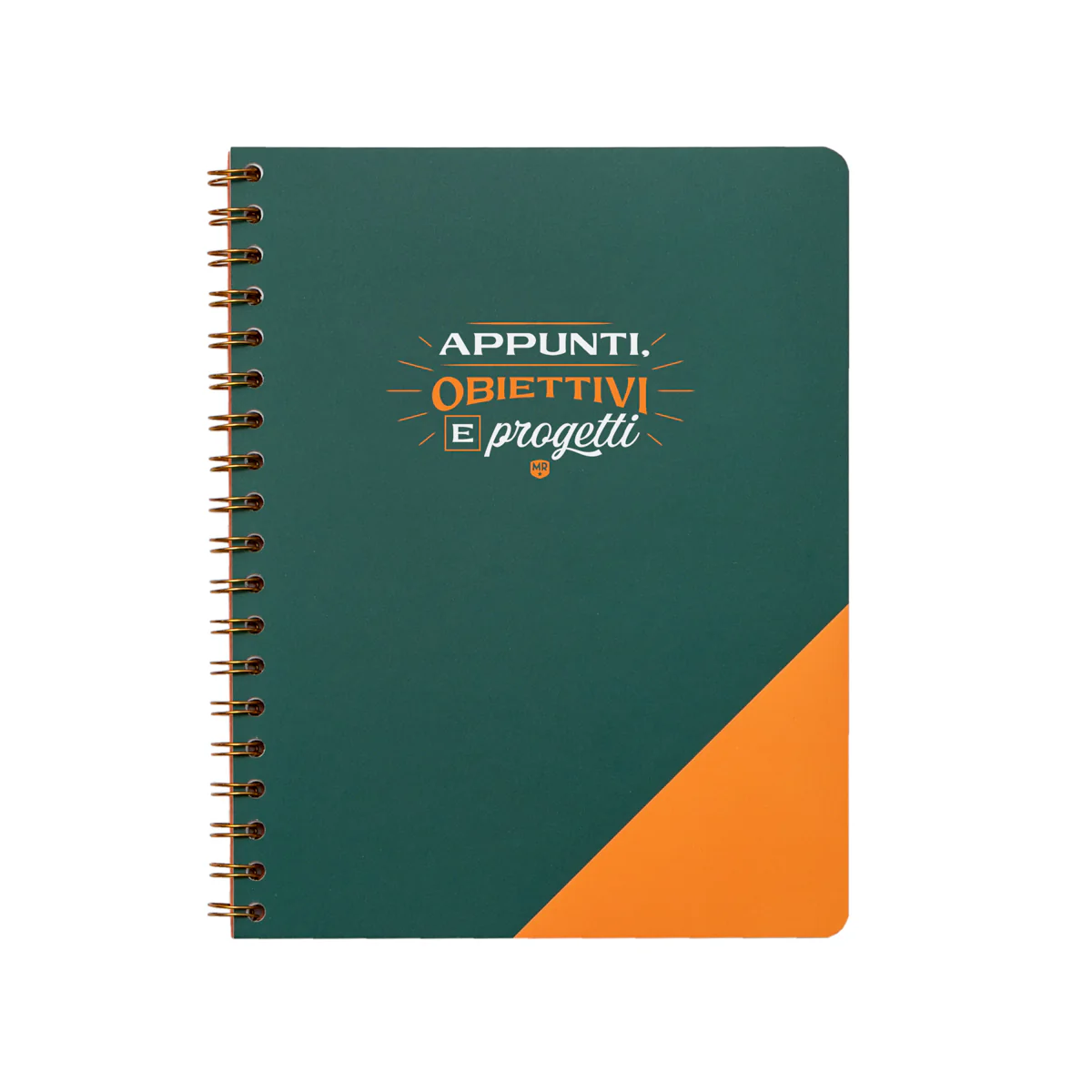 Quaderno A5 verde - Appunti, obiettivi e progetti