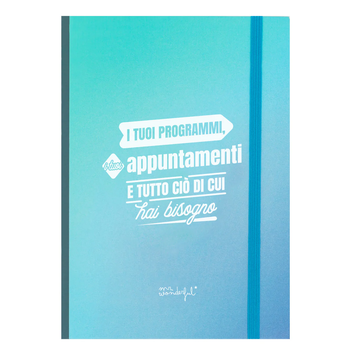 Quaderno con note adesive blu - I tuoi programmi, i tuoi appuntamenti e tutto ciò di cui hai bisogno