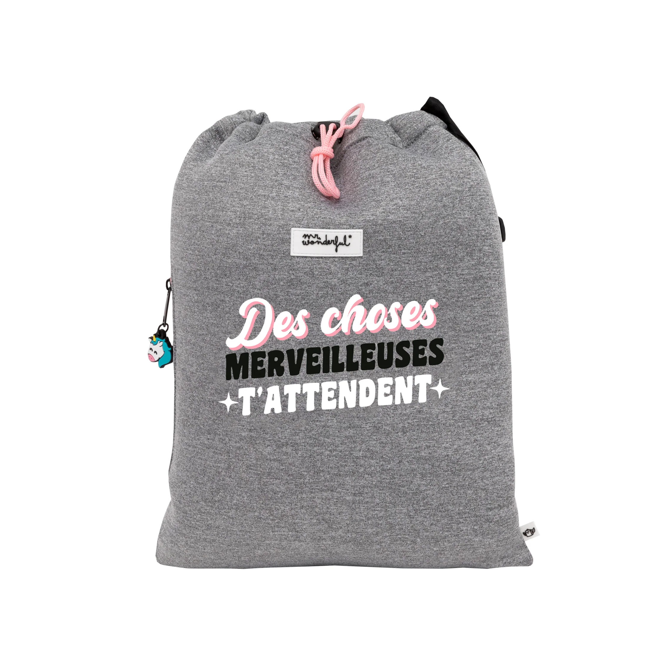 Sac avec cordon de serrage Wonder Licorne - Des choses merveilleuses t'attendent - Image 5