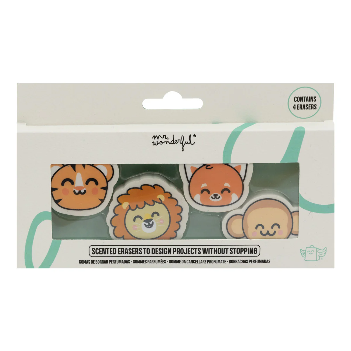 Scented erasers to design projects without stopping