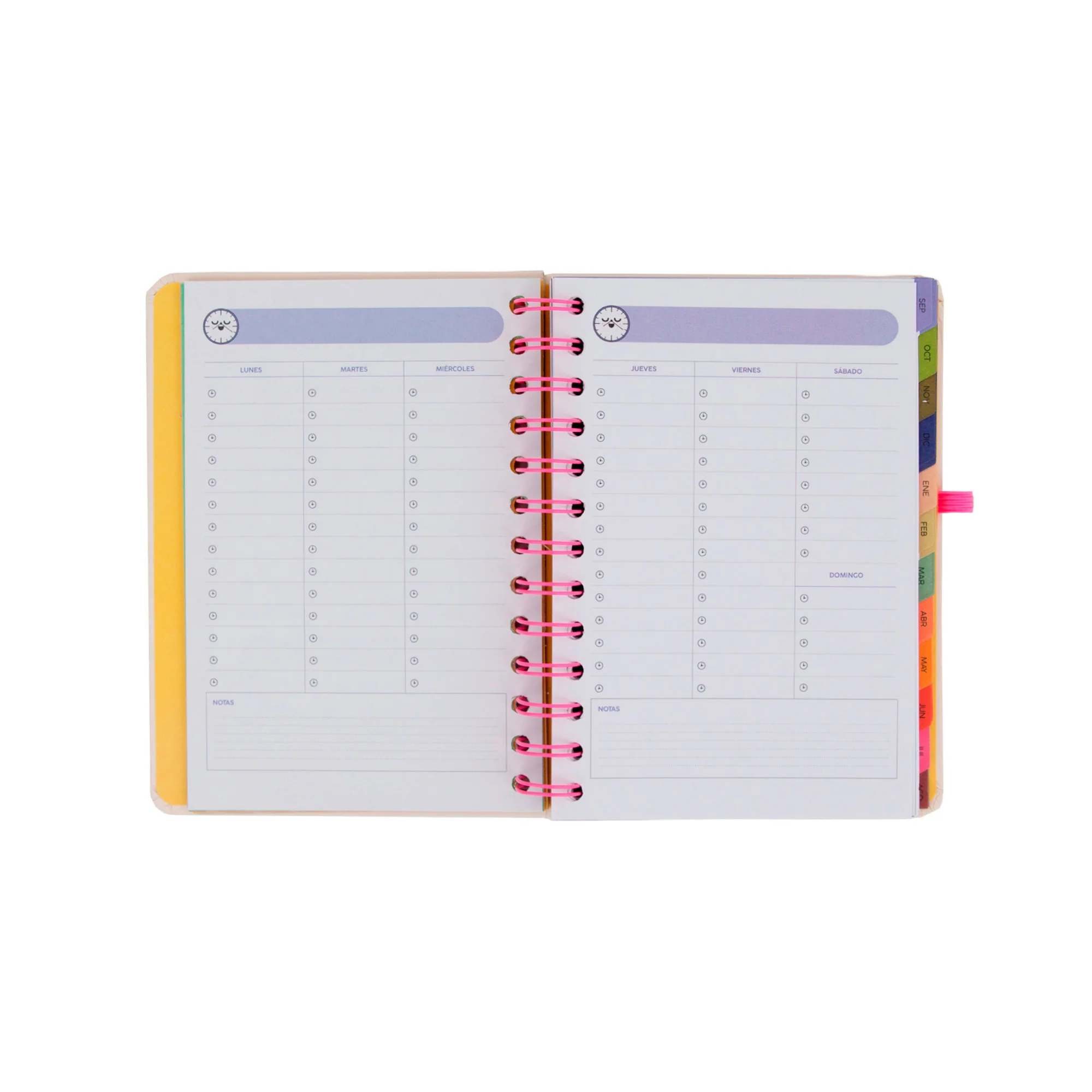 Set agenda Mr. Wonderful pequeña 2026-27 Semanal + 3 bolis borrables Bo-Bo - Ready - Image 7