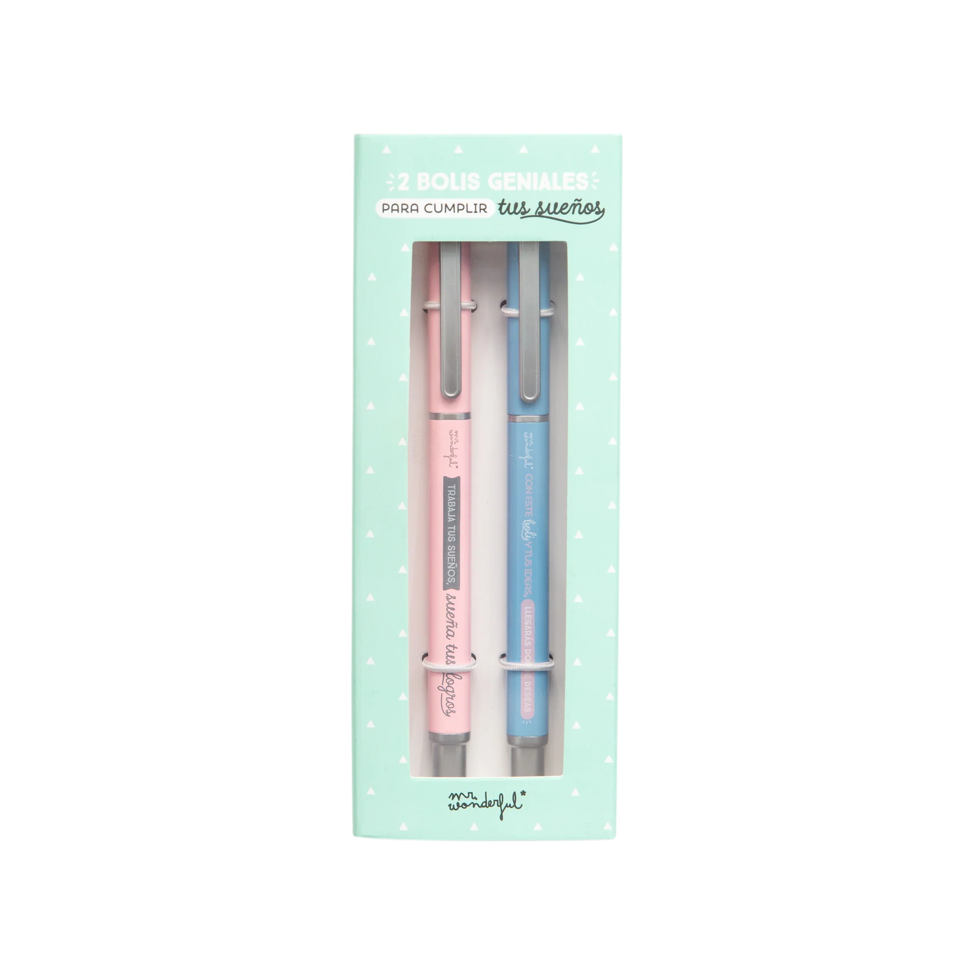 Set de 2 bolis geniales para cumplir tus sueños