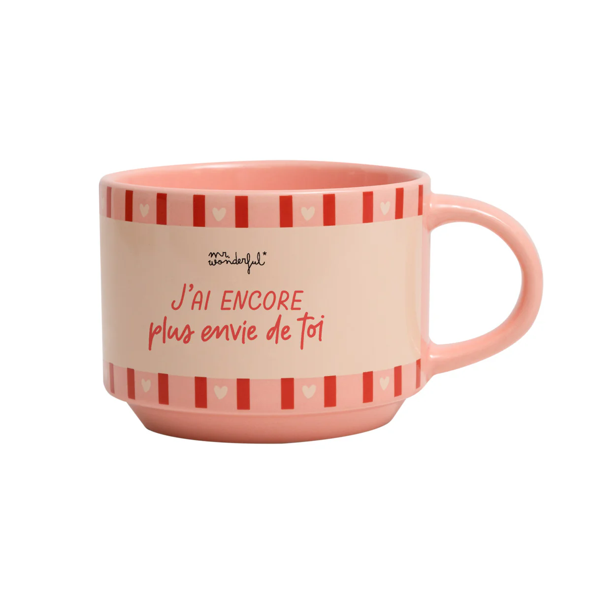 Set de 2 mugs empilables - J’ai encore plus envie de toi que de mon café du matin - Image 4