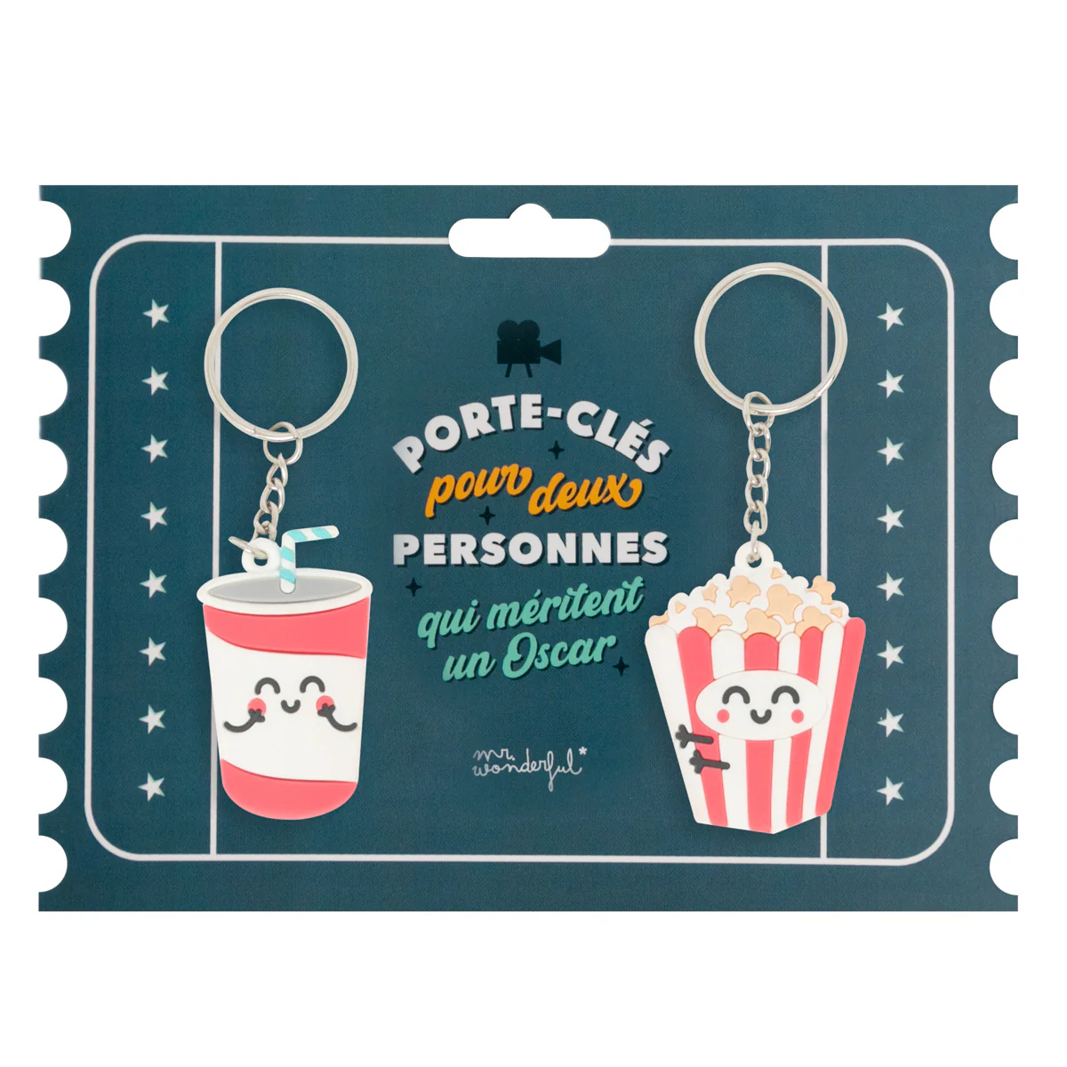 Set de 2 porte-clés pour deux personnes qui méritent un Oscar - Image 3