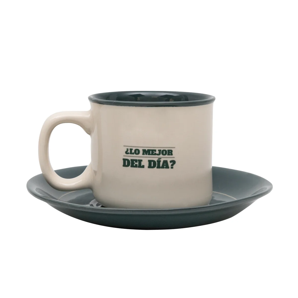 Set de 2 tazas espresso para compartir y sonreír - ¿Lo mejor del día? Tu compañía - Image 3