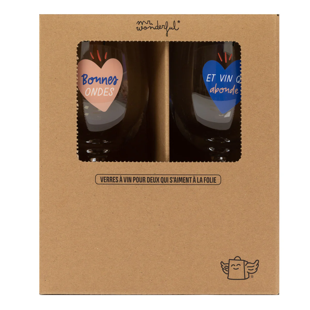 Set de 2 verres à vin - Bonnes ondes et vin qui abonde ! - Image 4