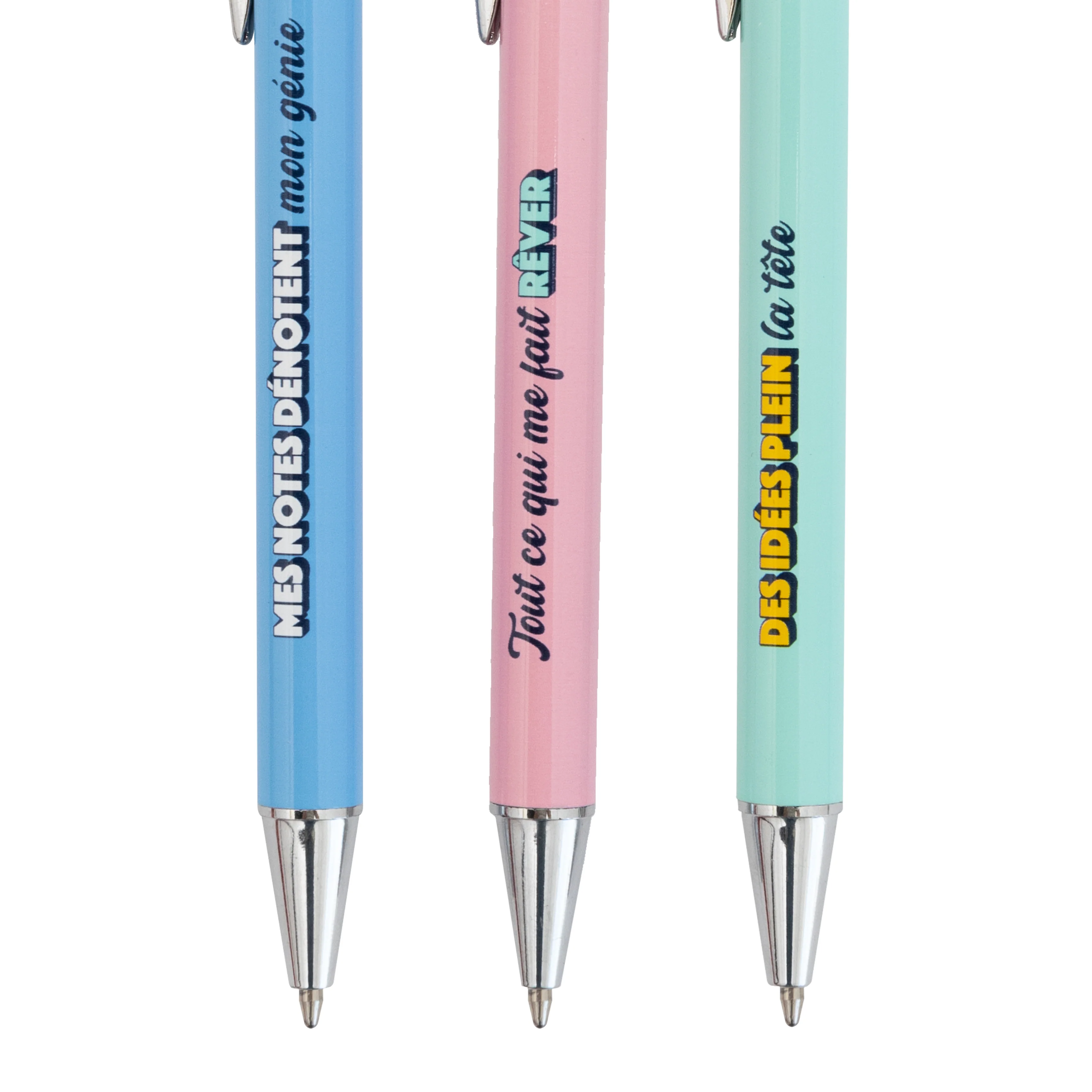 Set de 3 stylos pour viser haut et réaliser ses rêves - Image 2