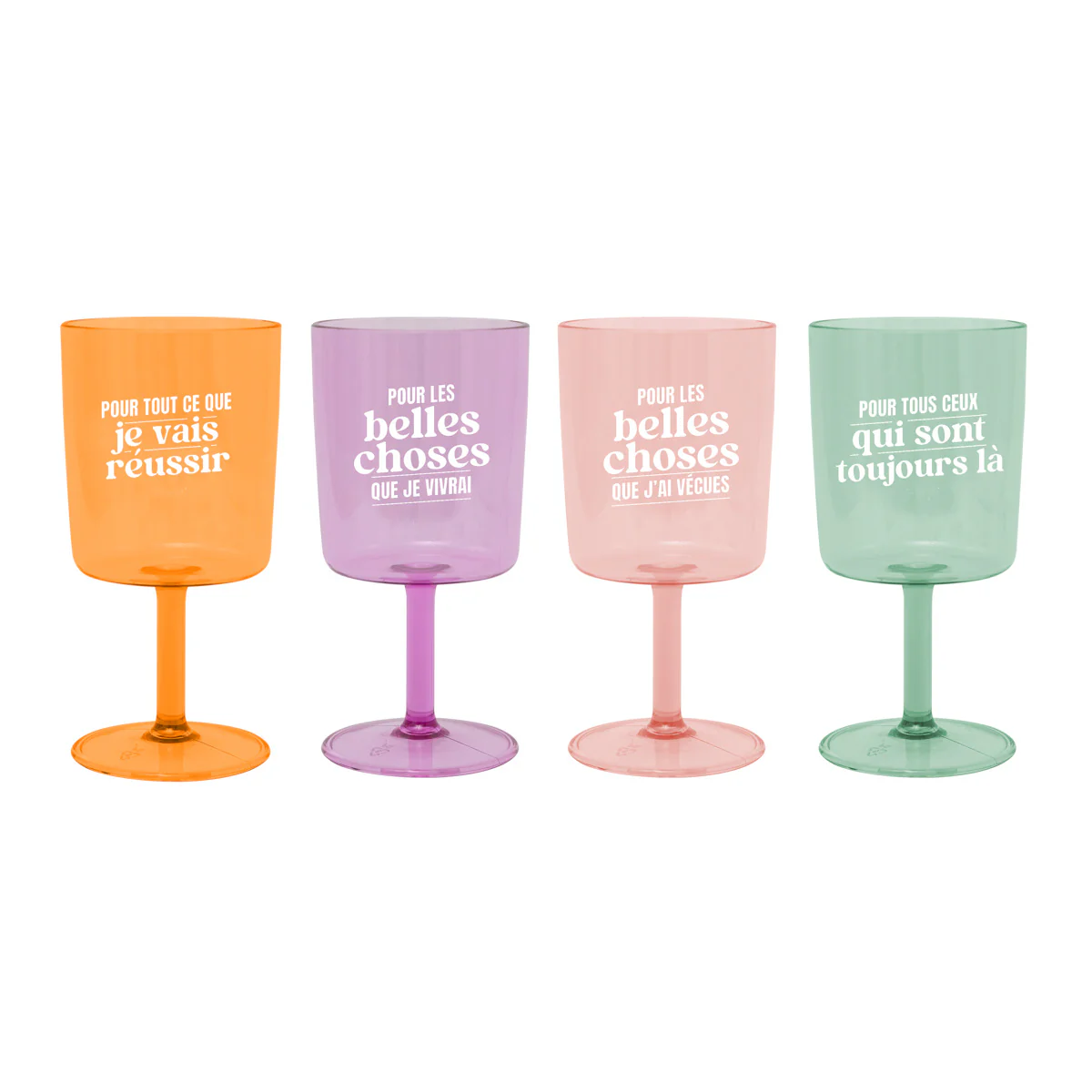 Set de 4 verres à vin pour trinquer à mille raisons - Image 3