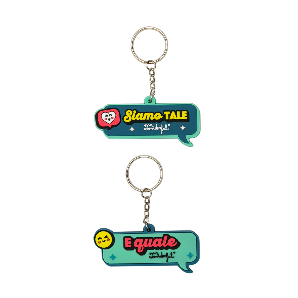 Set di 2 portachiavi – Siamo tale e quale - Image 3
