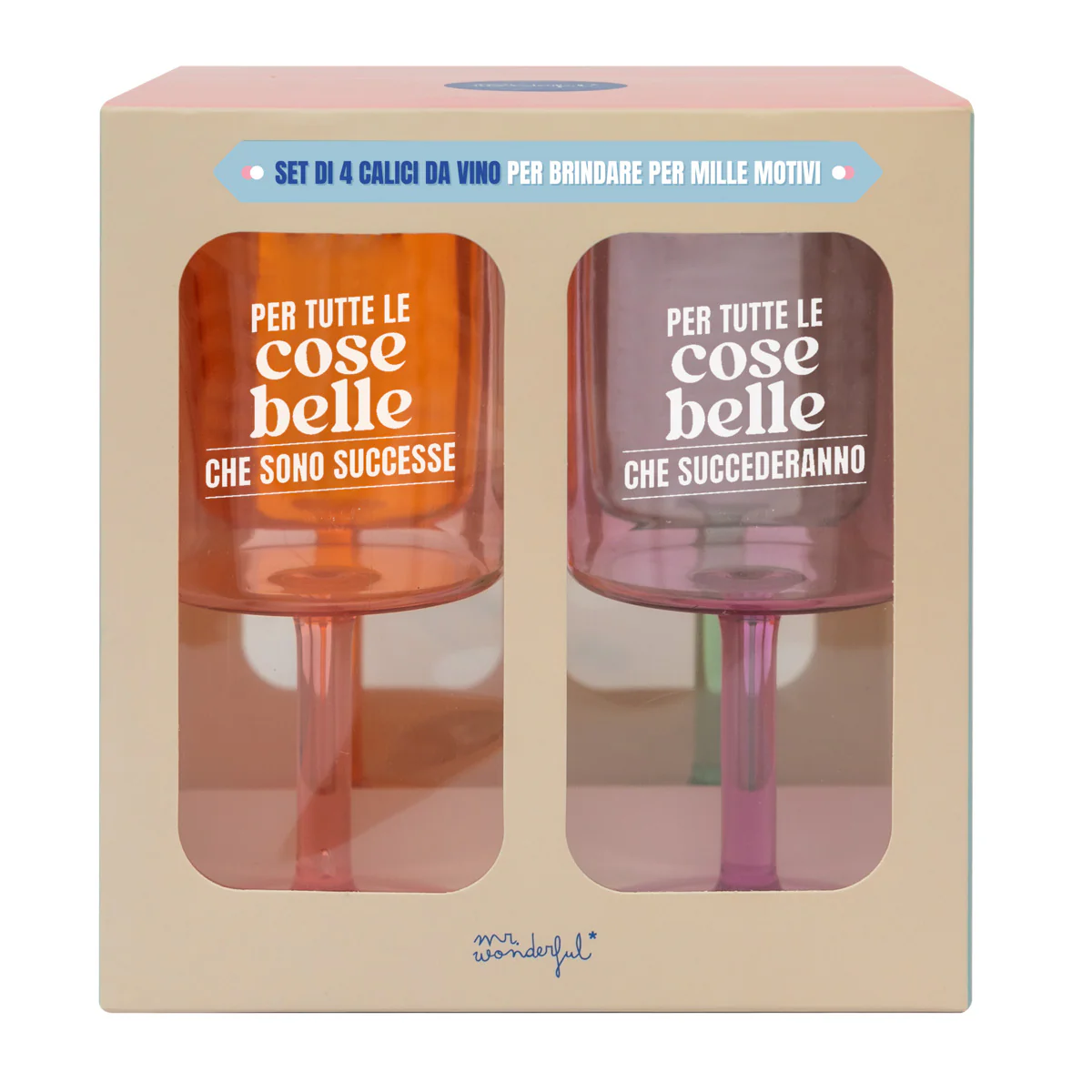 Set di 4 calici da vino per brindare per mille motivi - Image 11