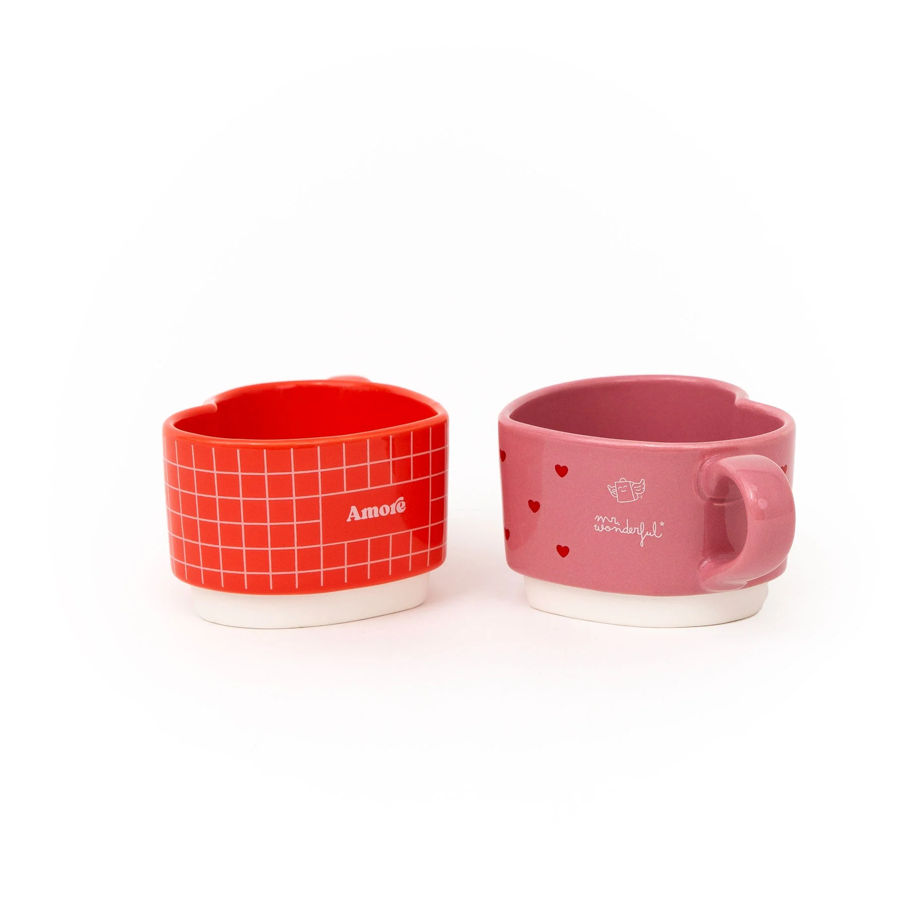 Set de 2 tazas apilables - Give me more amore - Image 5