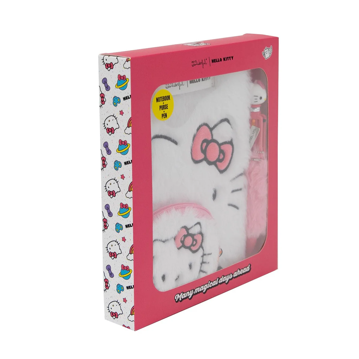Set de libreta A5 de peluche, monedero y boli - Hello Kitty - Image 3