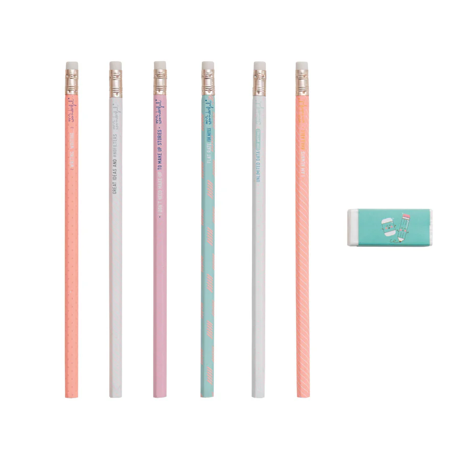 Set of six pencils with never-ending batteries - Image 2