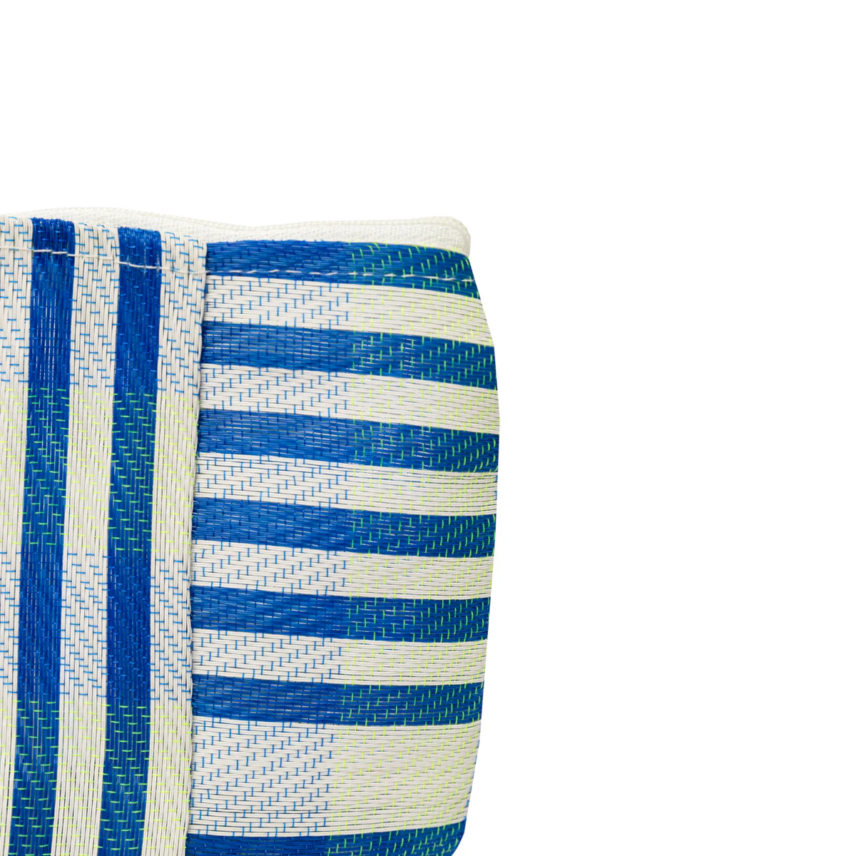 Striped beach toiletry bag – Blue and white. - Image 4
