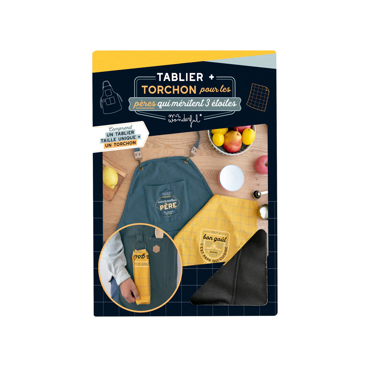 Tablier + torchon - Tout a bon goût quand c’est papa qui cuisine - Image 4
