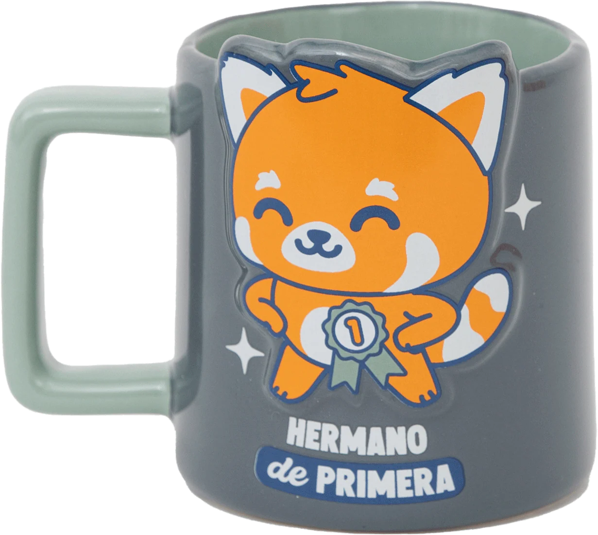 Taza 3D panda rojo - Hermano de primera - Image 4