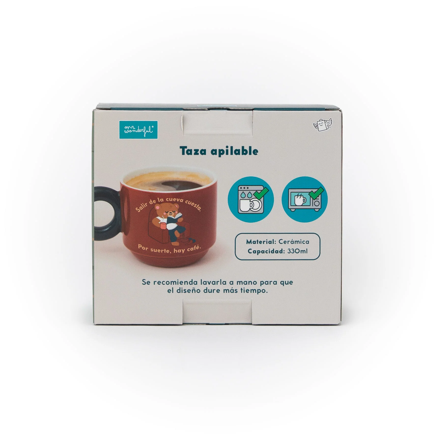 Taza apilable - Salir de la cueva cuesta. Por suerte, hay café. - Image 4