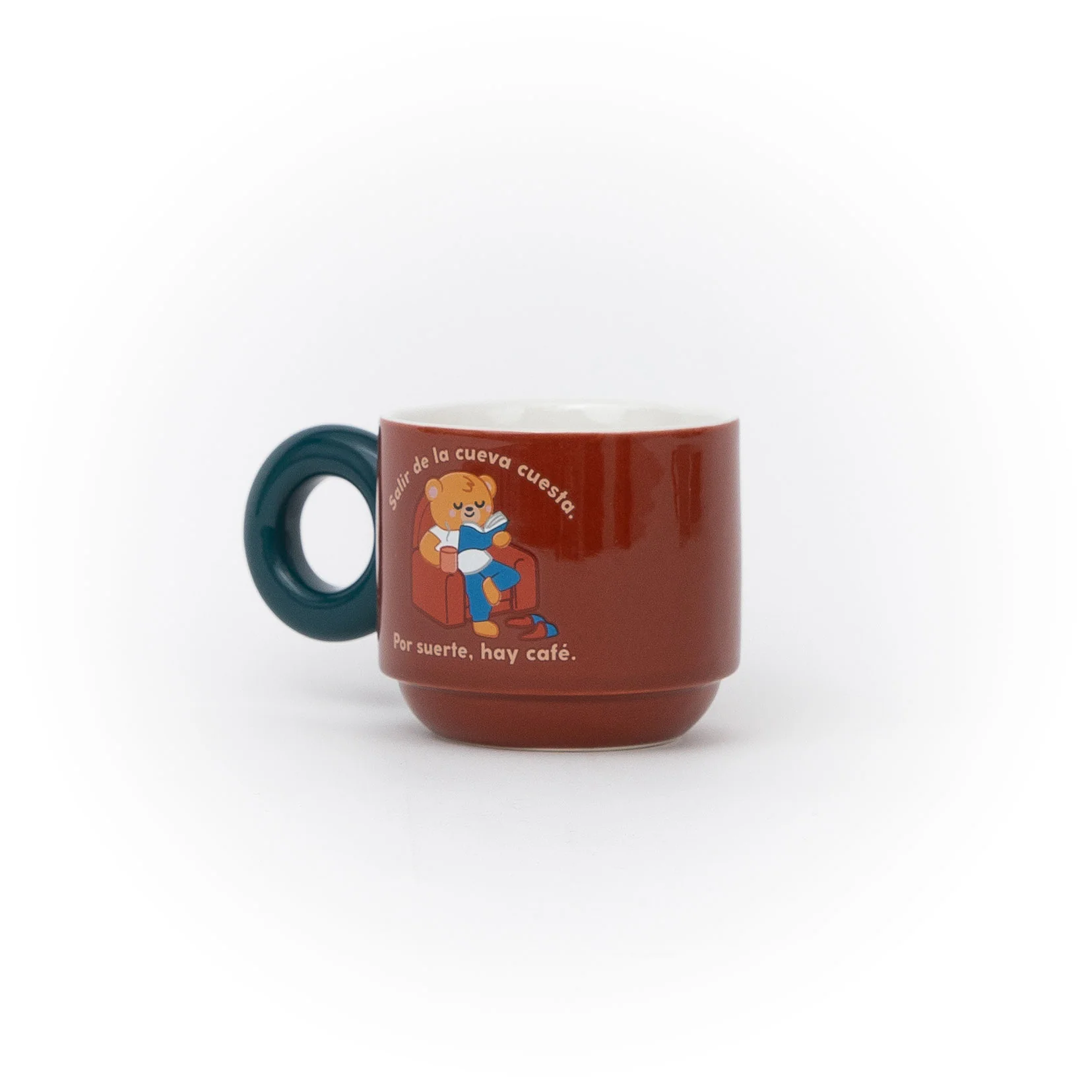 Taza apilable - Salir de la cueva cuesta. Por suerte, hay café. - Image 6