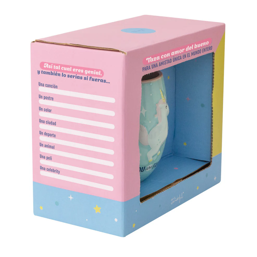 Taza con relieve de unicornio - Eres lo más - Image 4