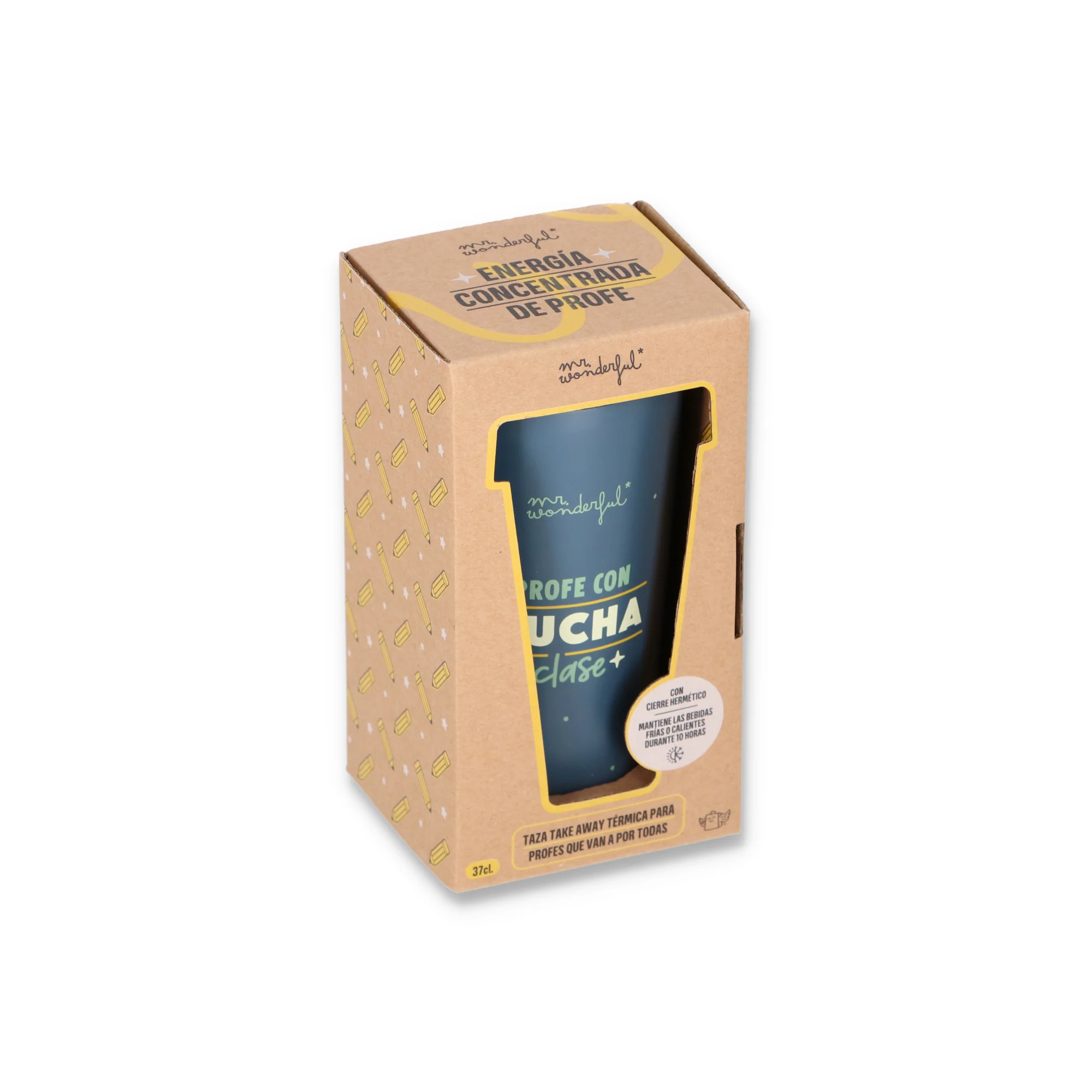 Taza take away térmica - Profe con mucha CLASE - Image 4