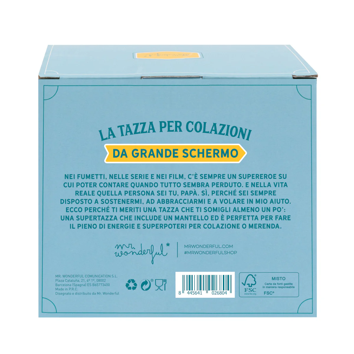 Tazza con mantello - Sei un super papà - Image 9