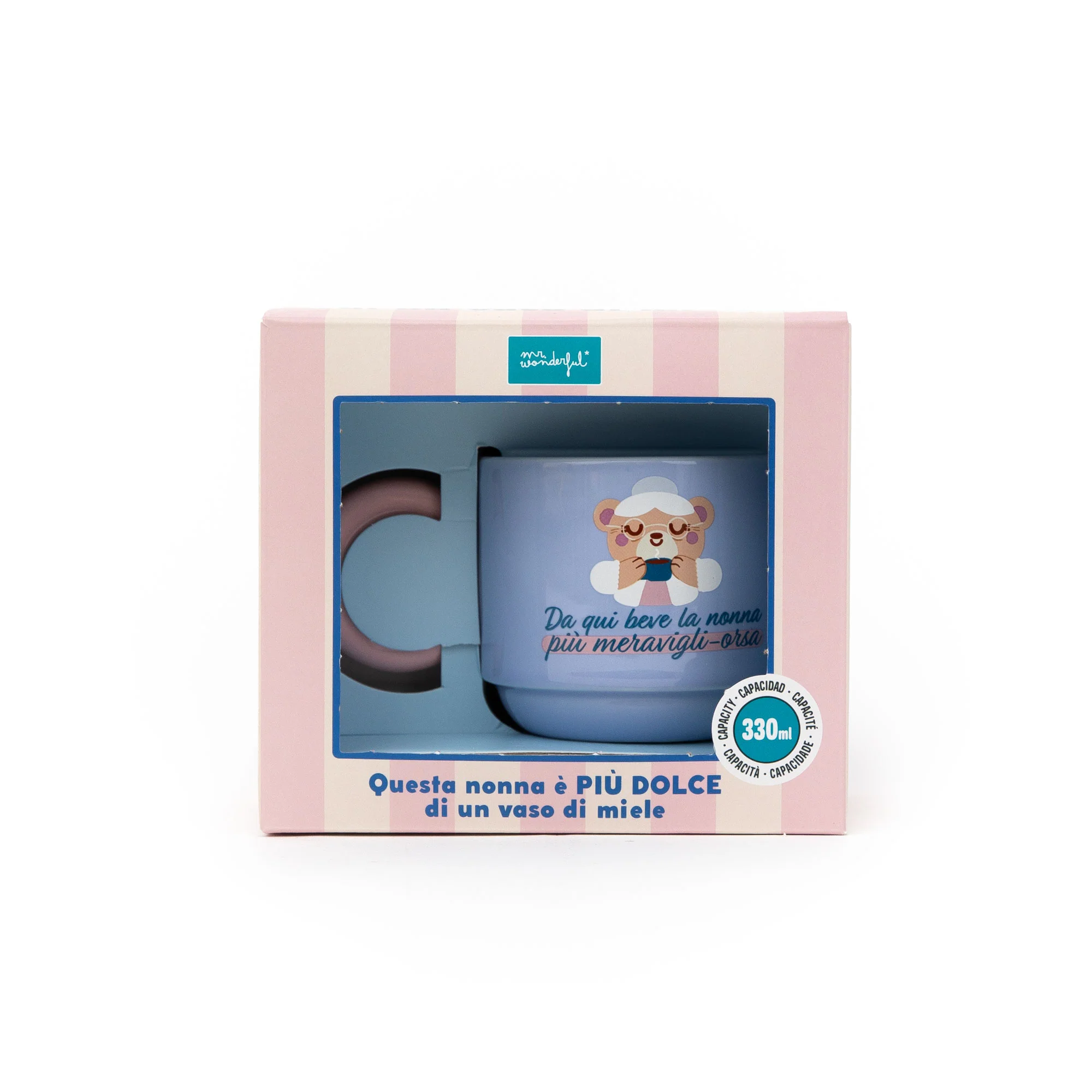 Tazza impilabile - Da qui beve la nonna più meravigli-orsa - Image 2