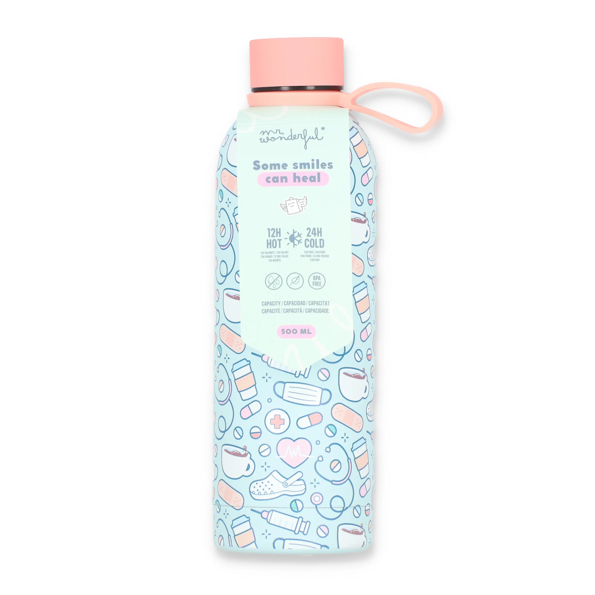 Thermal bottle 500ml - Pattern for healthcare staff - Image 5
