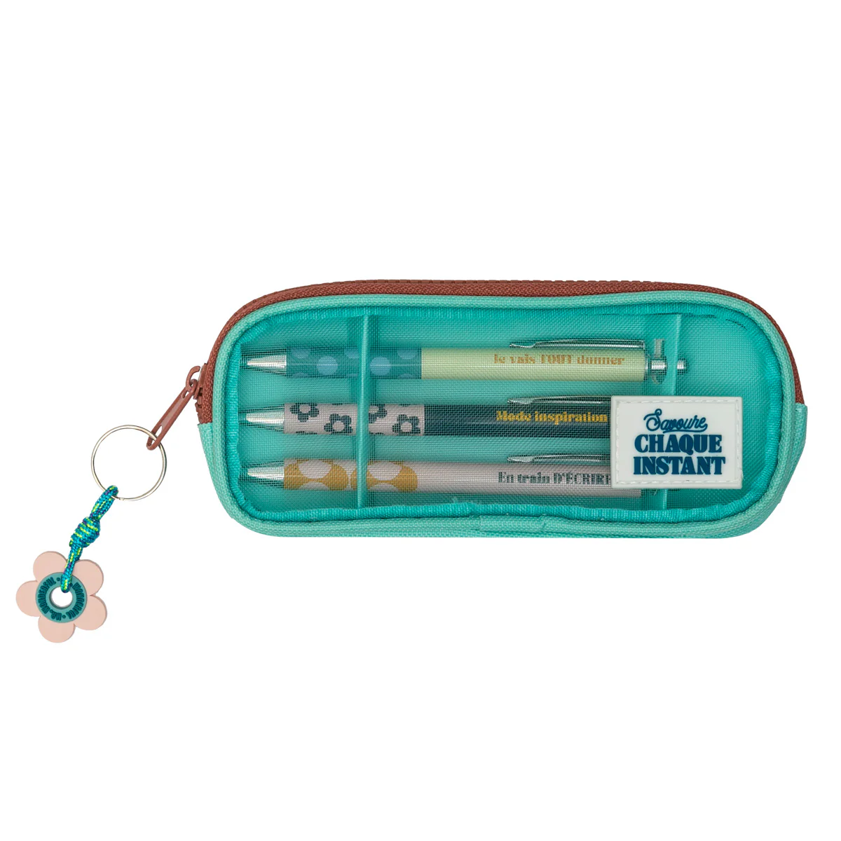 Trousse avec 3 stylos - Savoure chaque instant - Image 2