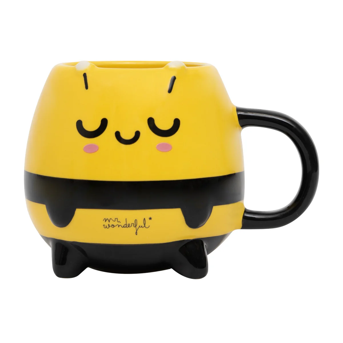 Pack Wonder World abeja - Estuche de silicona extensible + monedero llavero + taza 3D - Image 4